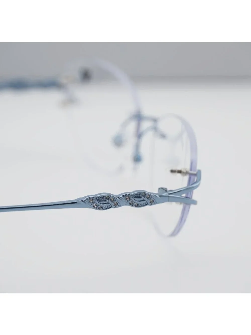 Airlock AIRLOCK JADE 201 407 Cat Eye Eyeglasses 52mm – Light Blue